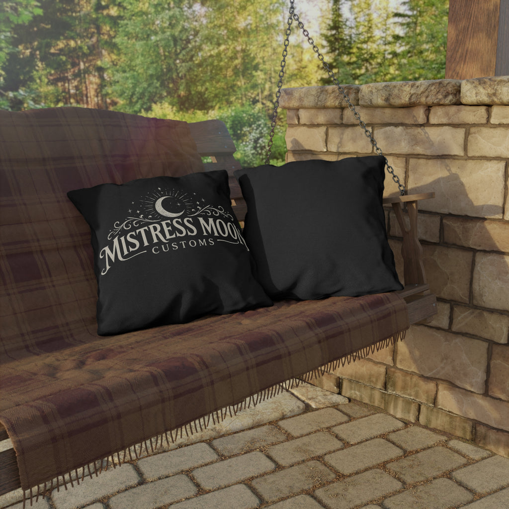 Mistress Moon Outdoor Pillow — Goddess Moonlight Decorative Cushion logo