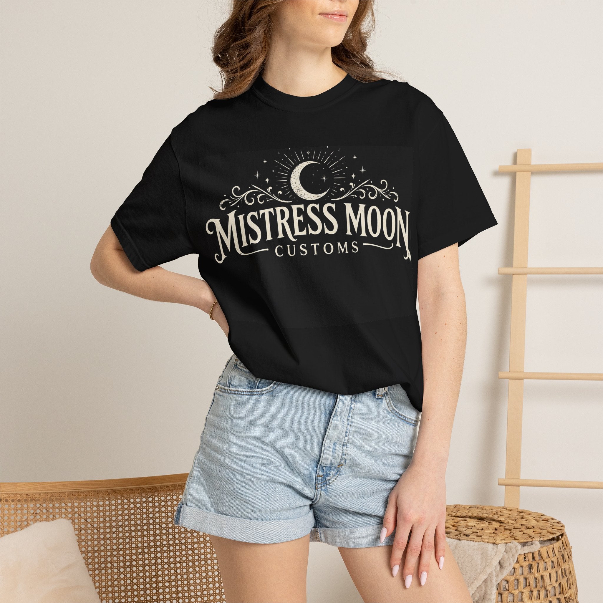 Mistress Moon Unisex Garment-Dyed T-shirt logo
