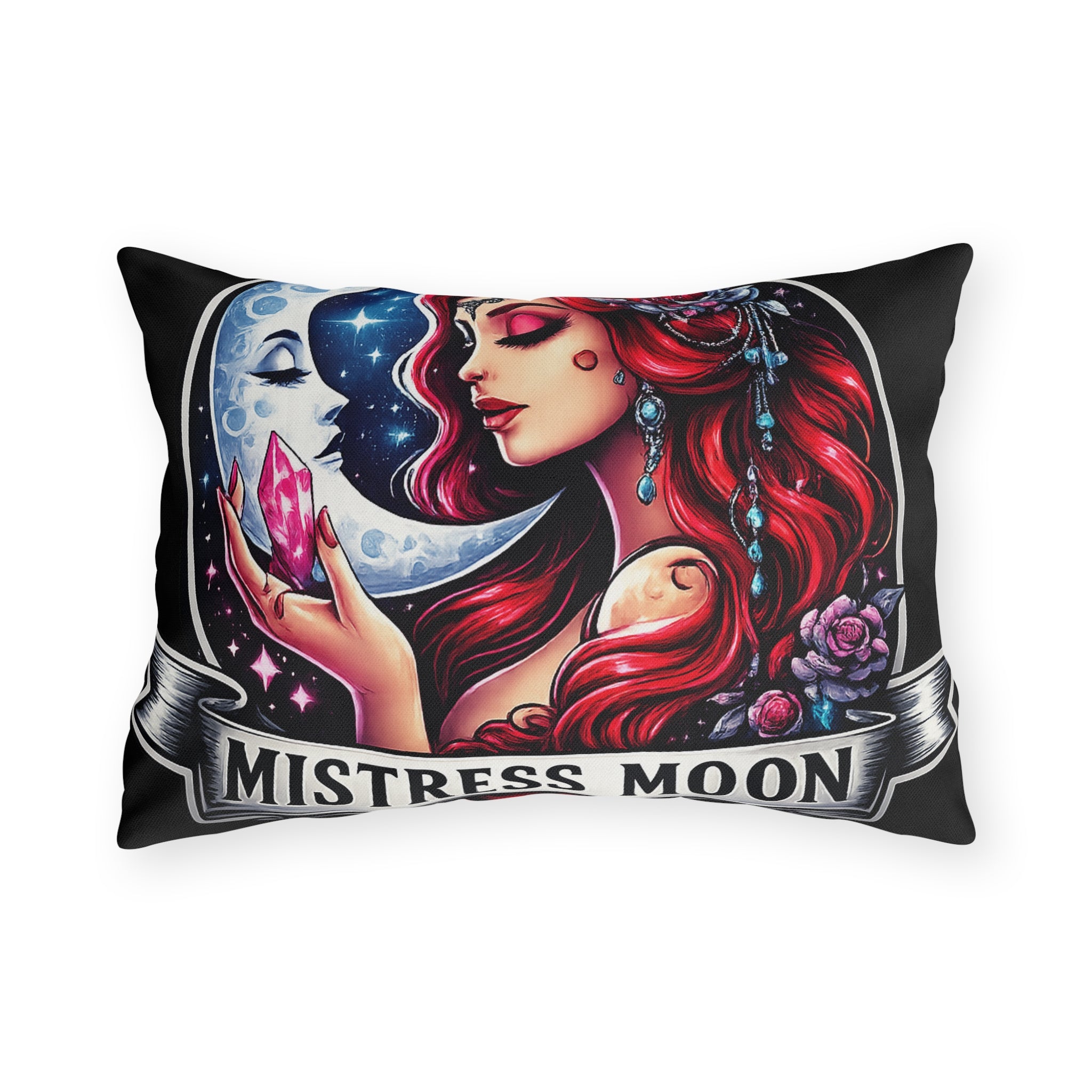 Mistress Moon Outdoor Pillow — Goddess Moonlight Decorative Cushion mm3