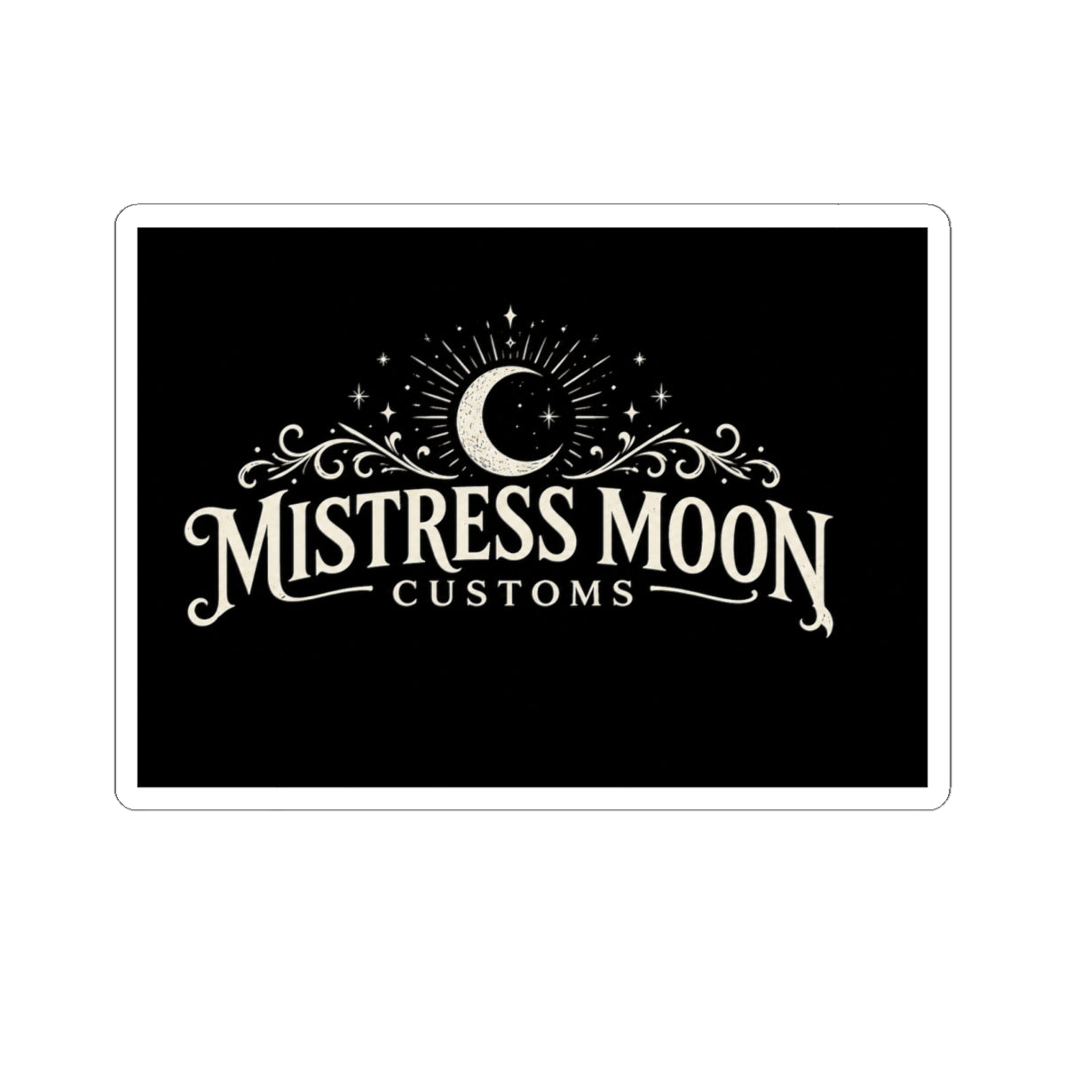 Mistress Moon Logo Cut Stickers