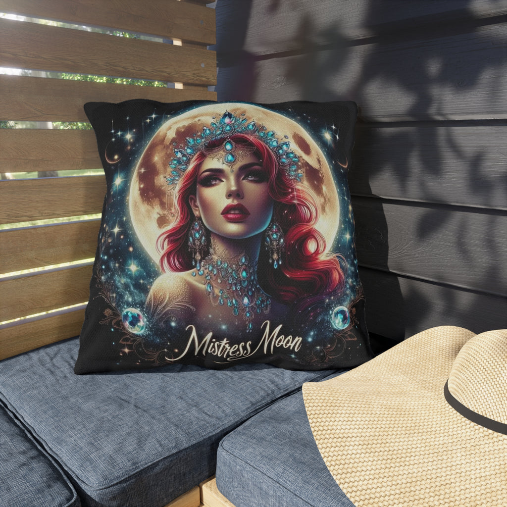 Mistress Moon Outdoor Pillow — Goddess Moonlight Decorative Cushion mm4