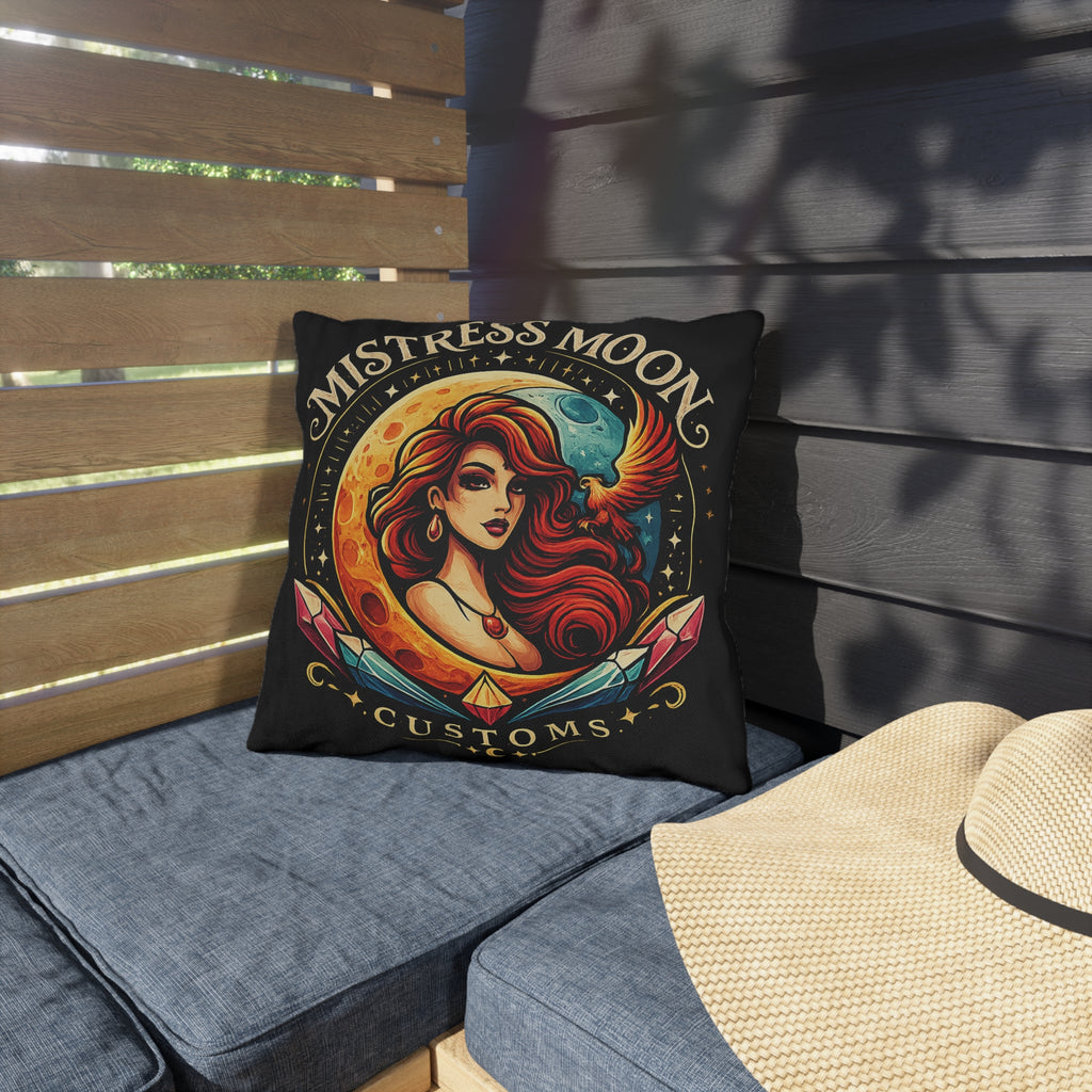 Mistress Moon Outdoor Pillow — Goddess Moonlight Decorative Cushion mm1
