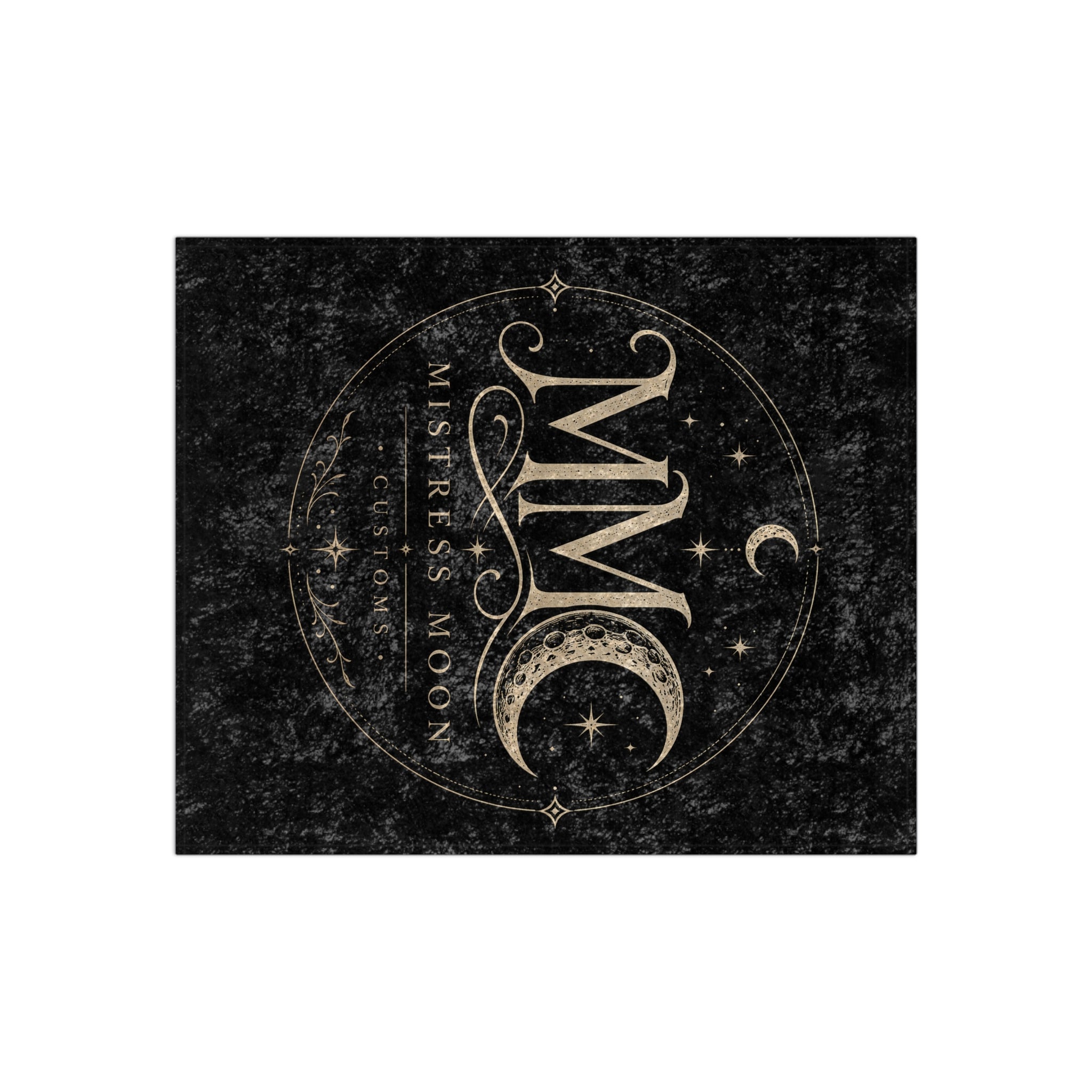 Crushed Velvet Blanket — Phoenix Crowned 'Mistress Moon mmc mono