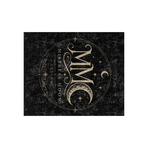 Crushed Velvet Blanket — Phoenix Crowned 'Mistress Moon mmc mono