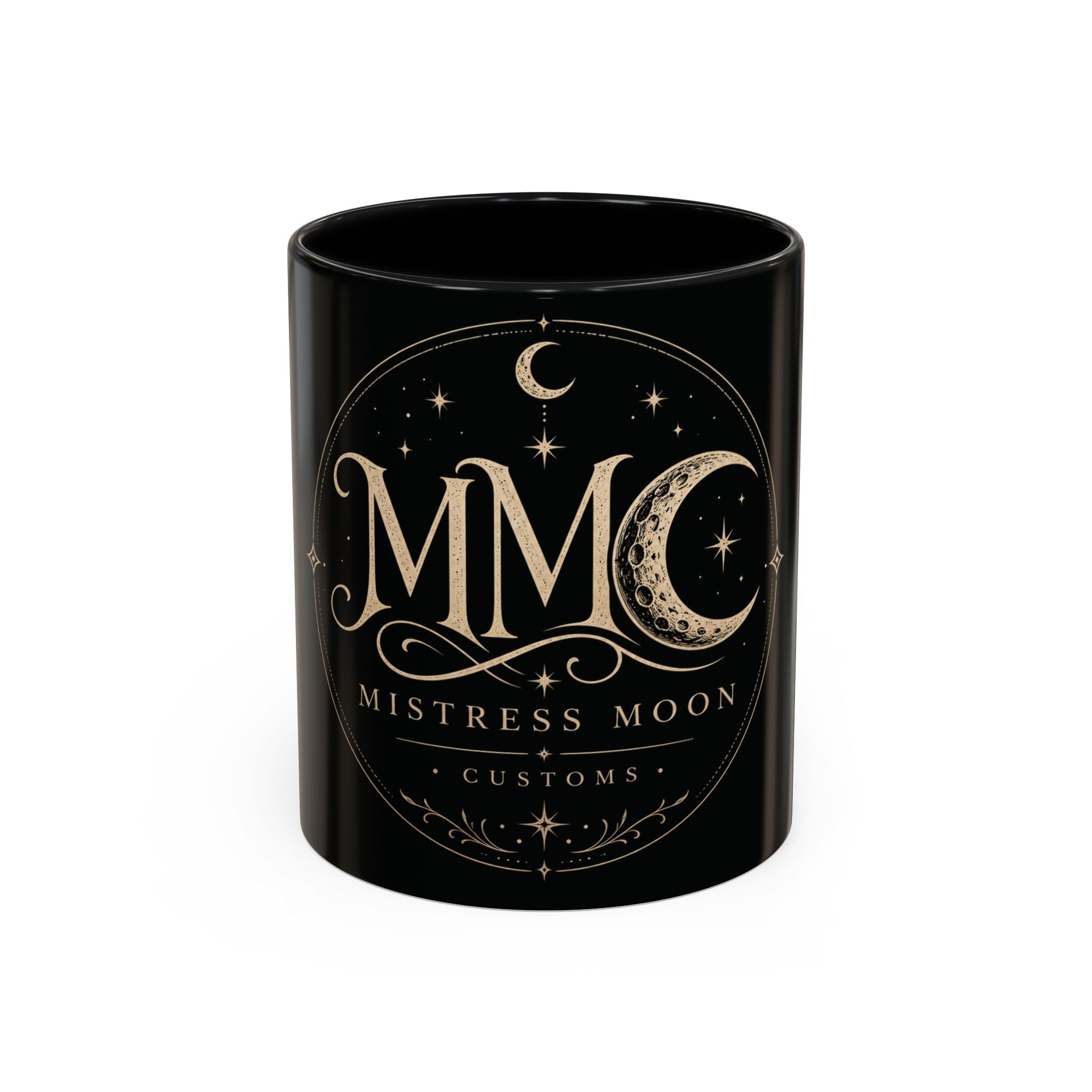 Mistress Moon crescent Mug mmc mono | Accent coffee mug 11oz 15oz