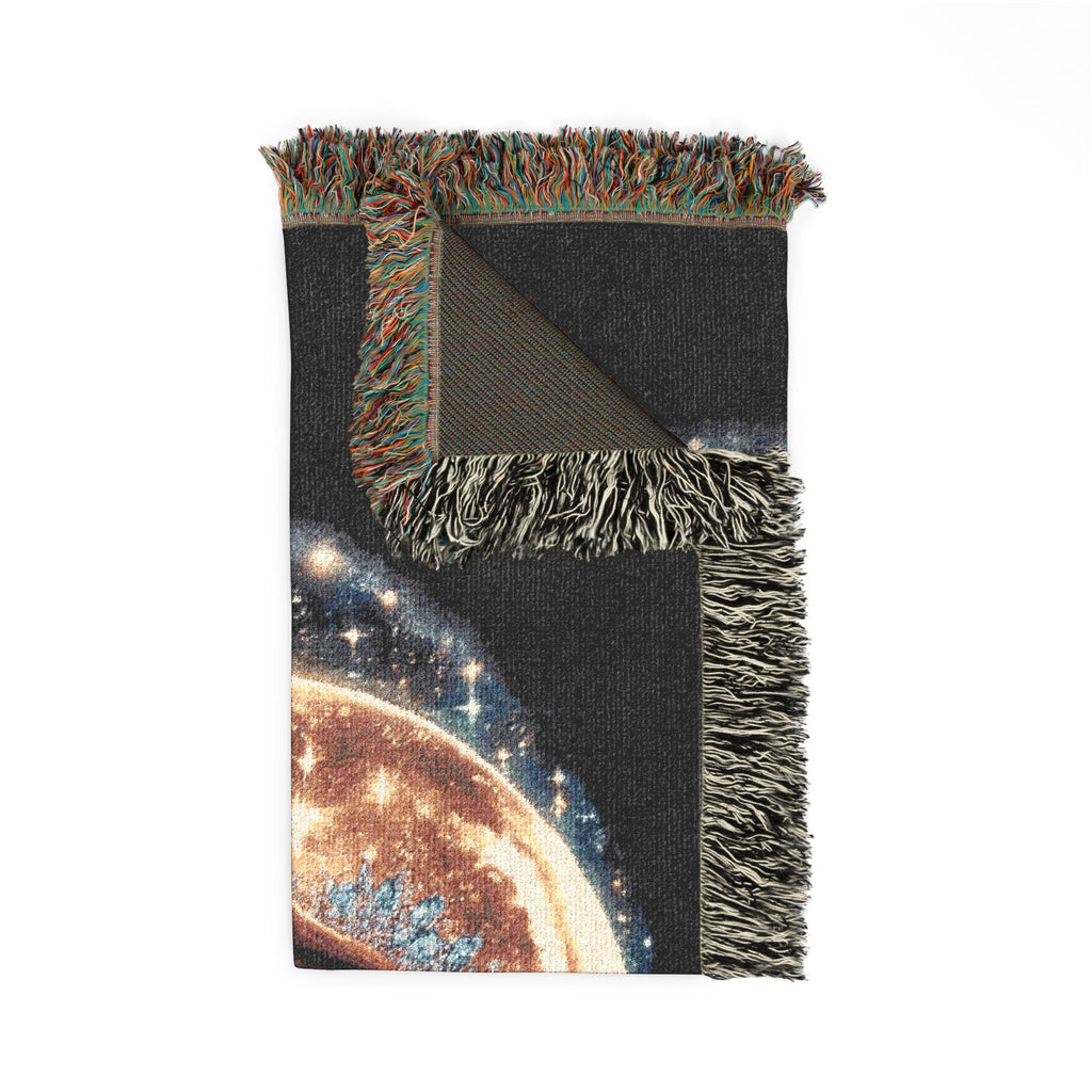 Mistress Moon Woven Blanket | Vintage Art Deco Goddess Throw mm4r