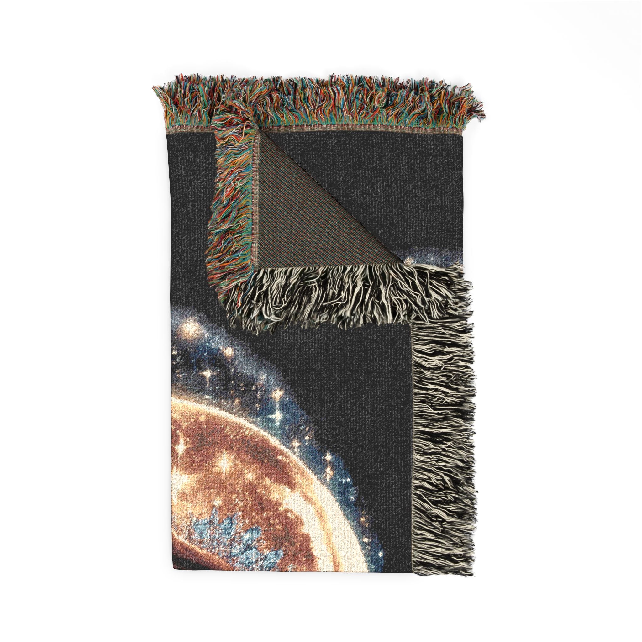 Mistress Moon Woven Blanket | Vintage Art Deco Goddess Throw mm4r