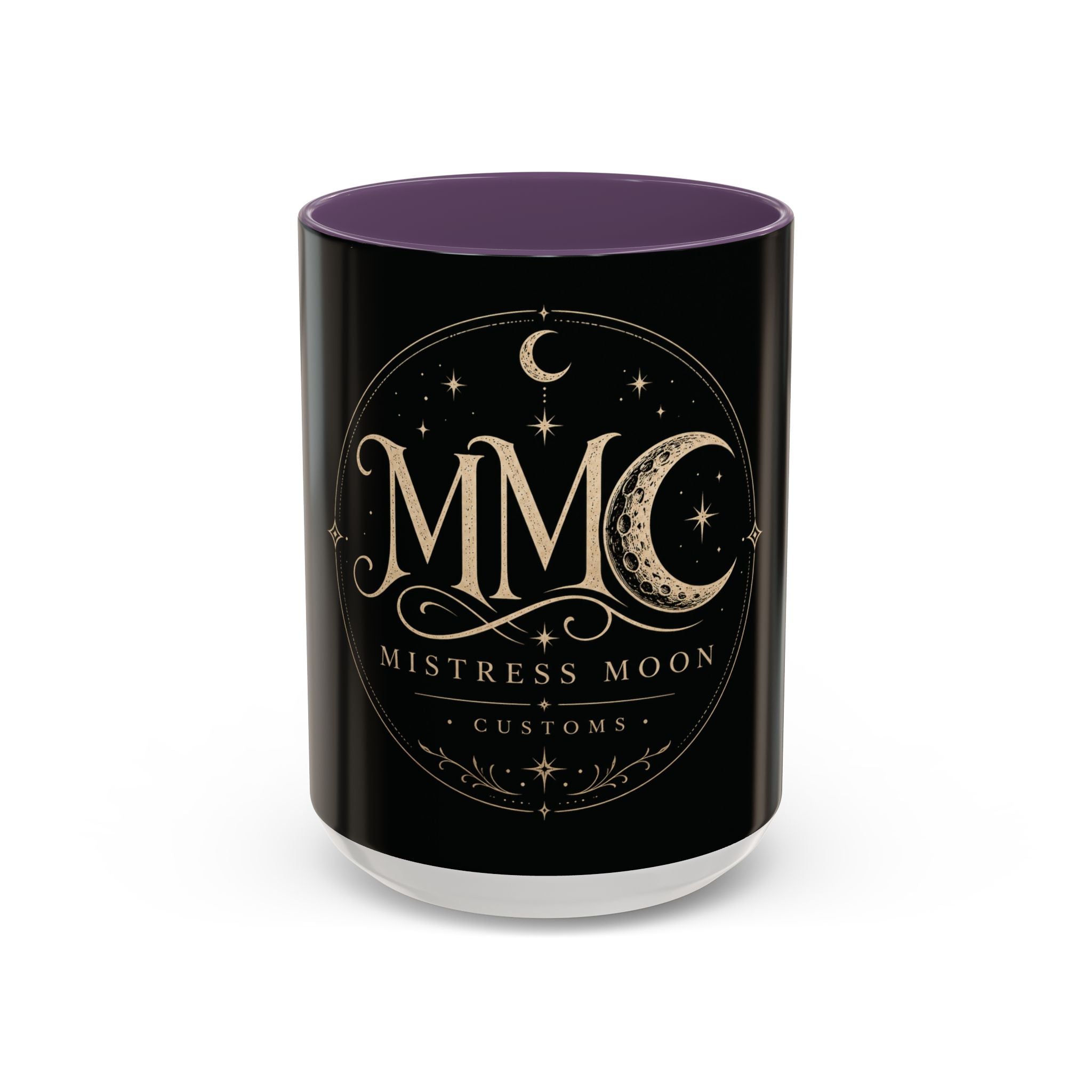 Mistress Moon crescent Mug mmc mono | Accent coffee mug 11oz 15oz