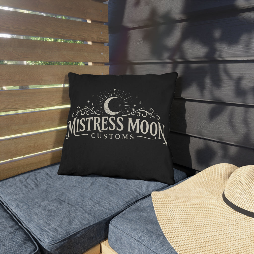 Mistress Moon Outdoor Pillow — Goddess Moonlight Decorative Cushion logo