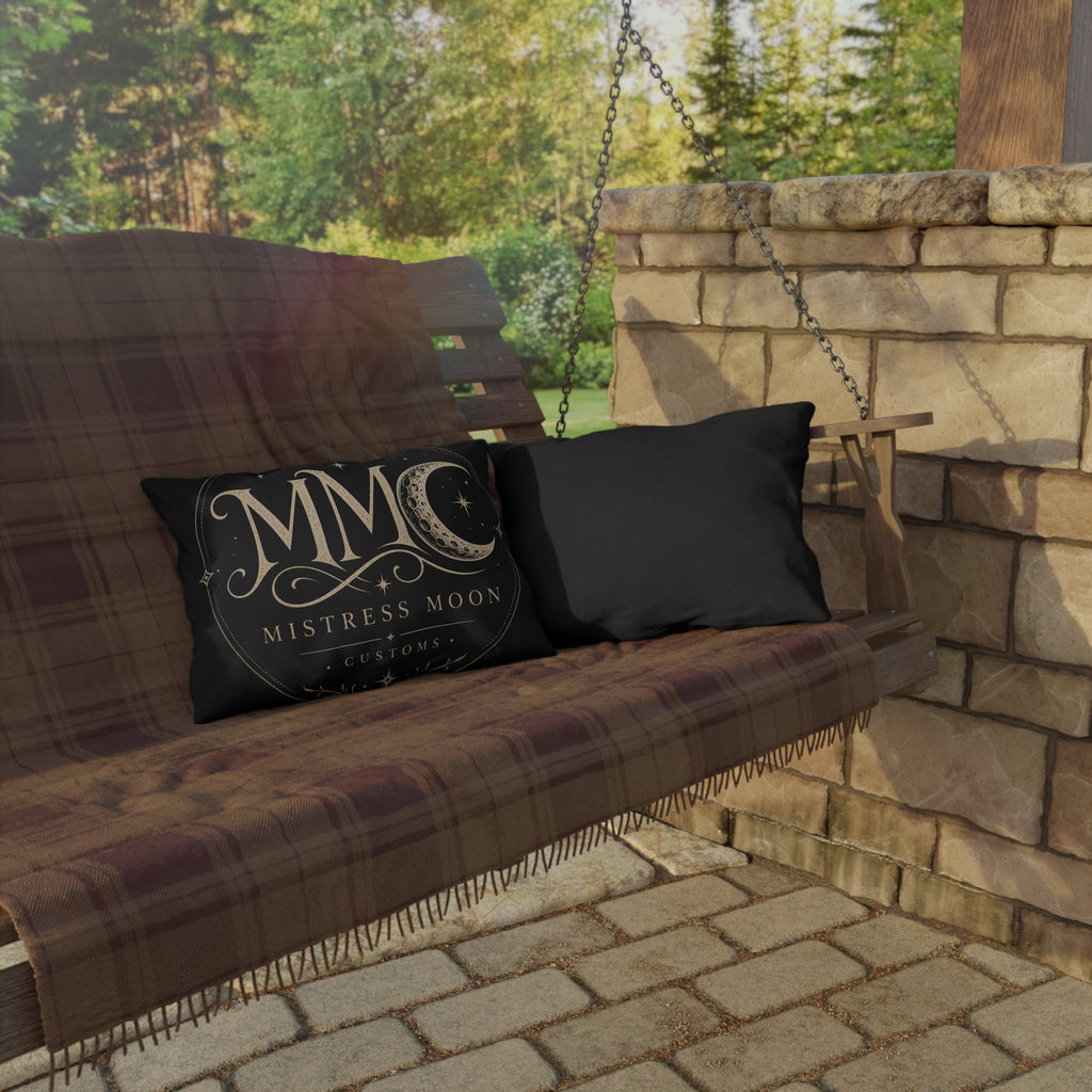 Mistress Moon Outdoor Pillow — Goddess Moonlight Decorative Cushion mmc mono