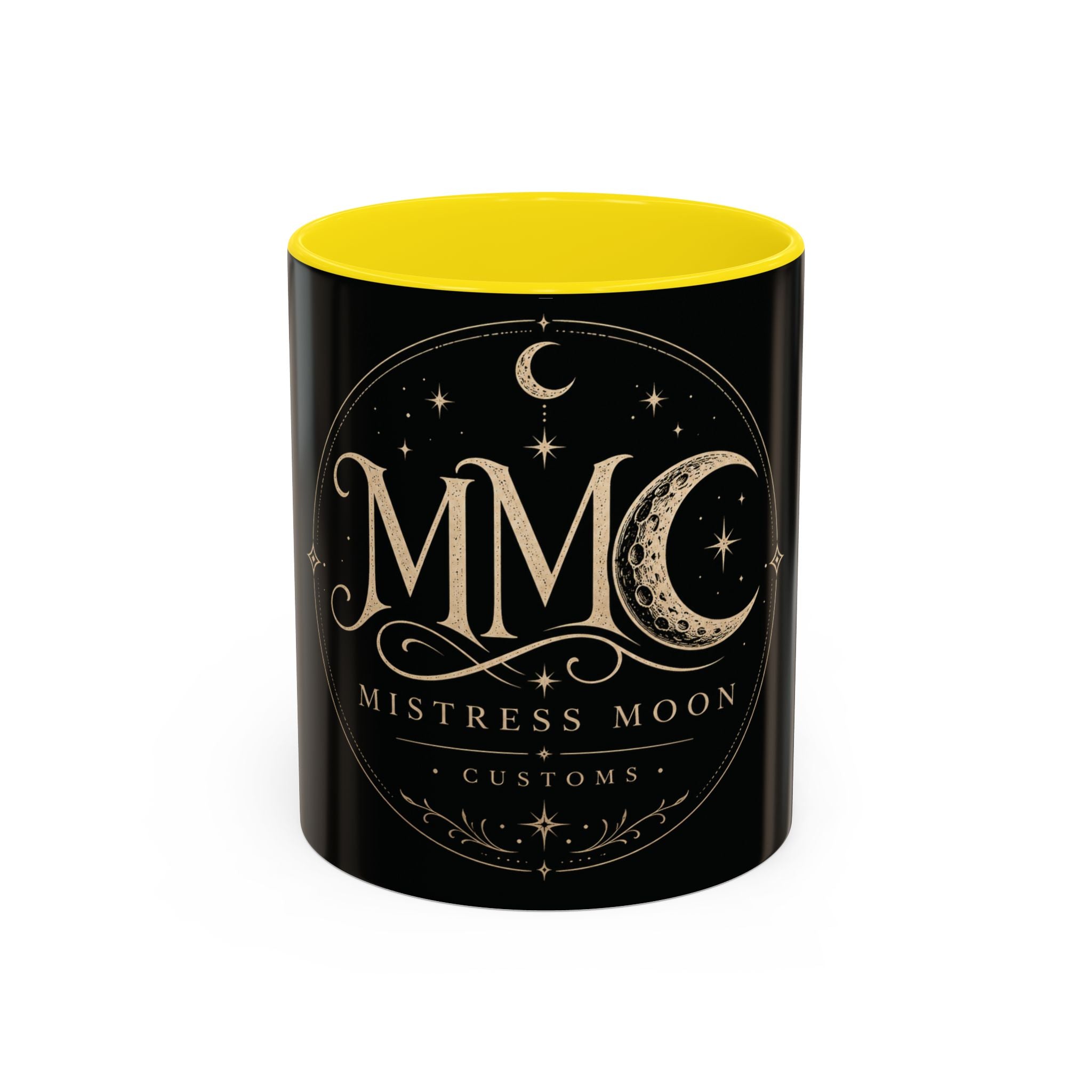 Mistress Moon crescent Mug mmc mono | Accent coffee mug 11oz 15oz