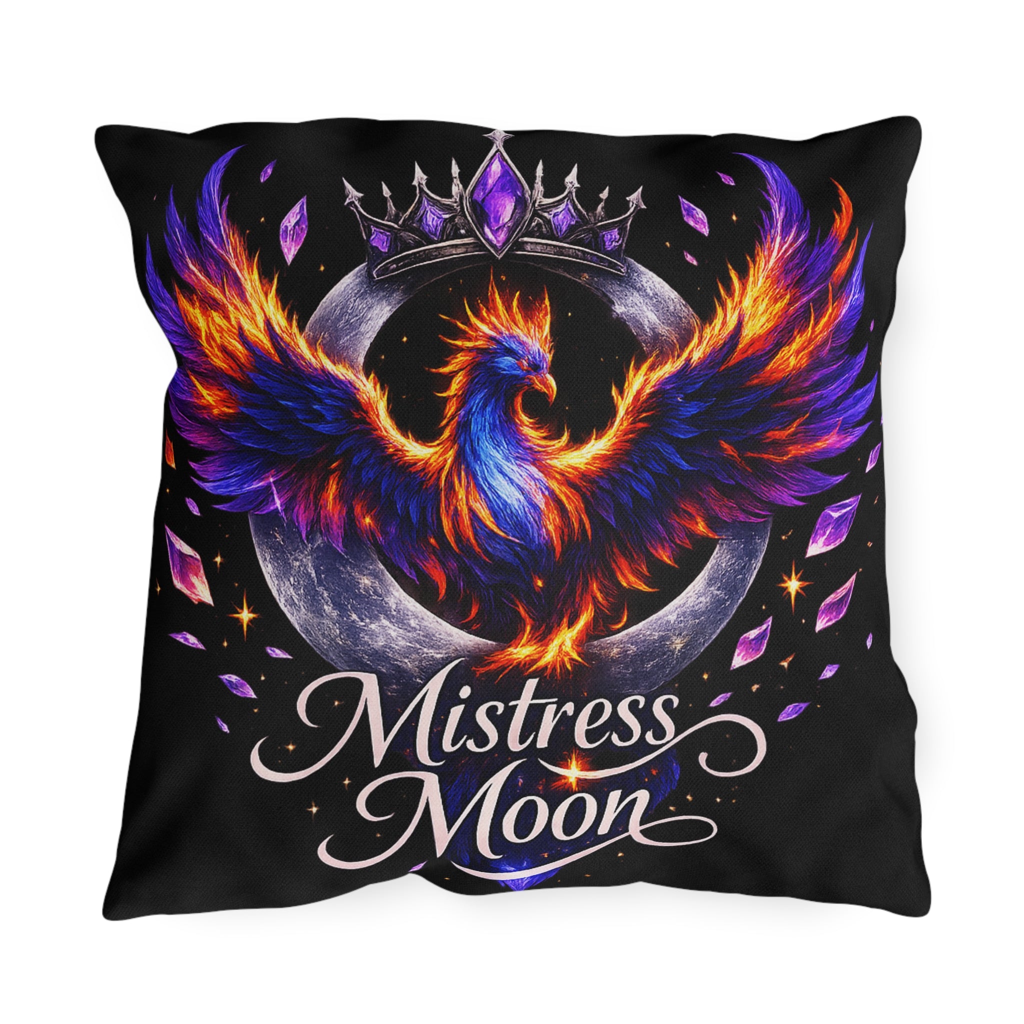 Mistress Moon Outdoor Pillow — Goddess Moonlight Decorative Cushion mm6