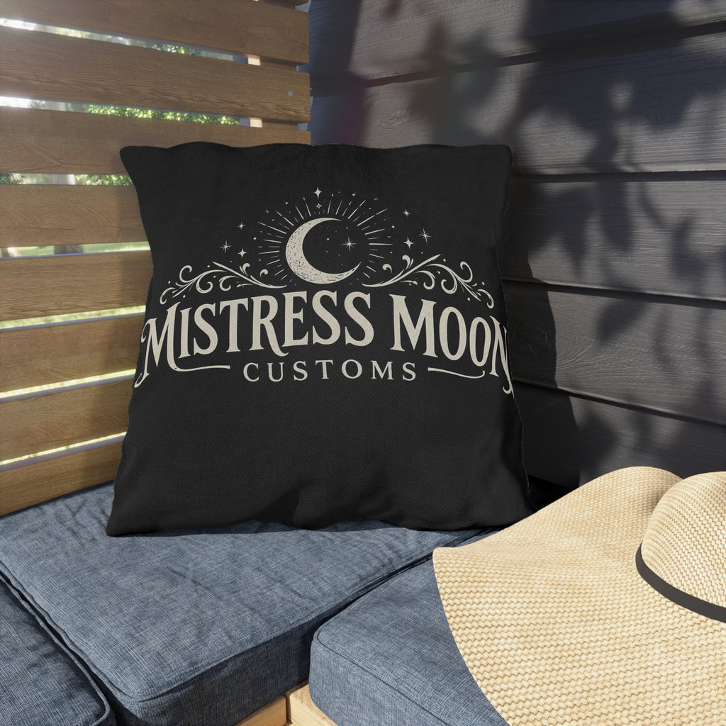 Mistress Moon Outdoor Pillow — Goddess Moonlight Decorative Cushion logo