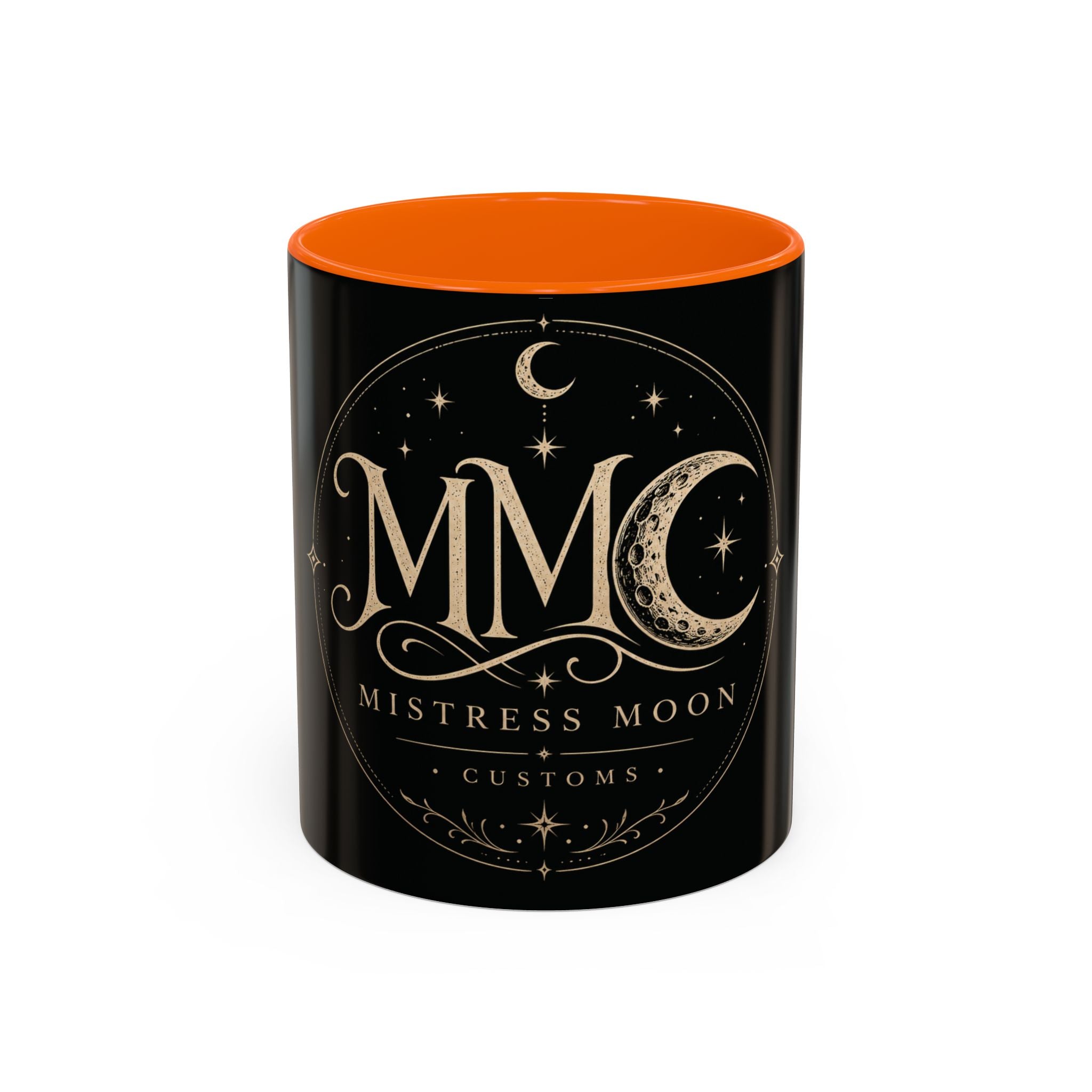 Mistress Moon crescent Mug mmc mono | Accent coffee mug 11oz 15oz