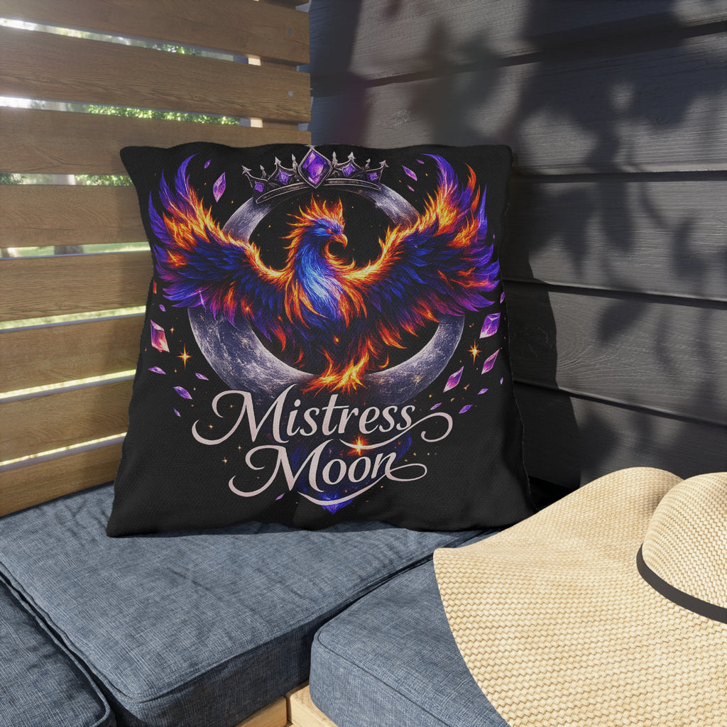 Mistress Moon Outdoor Pillow — Goddess Moonlight Decorative Cushion mm6