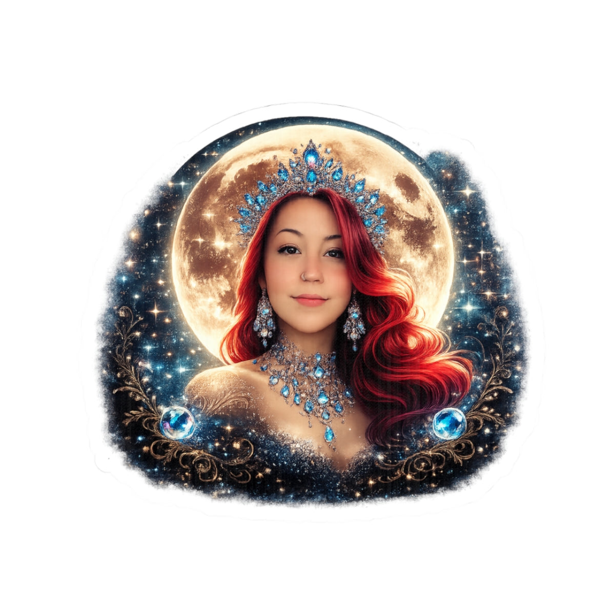 Mistress Moon kiss-Cut Stickers mm4r