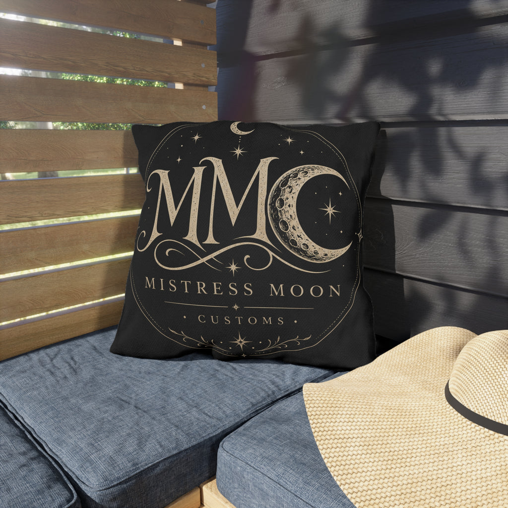Mistress Moon Outdoor Pillow — Goddess Moonlight Decorative Cushion mmc mono