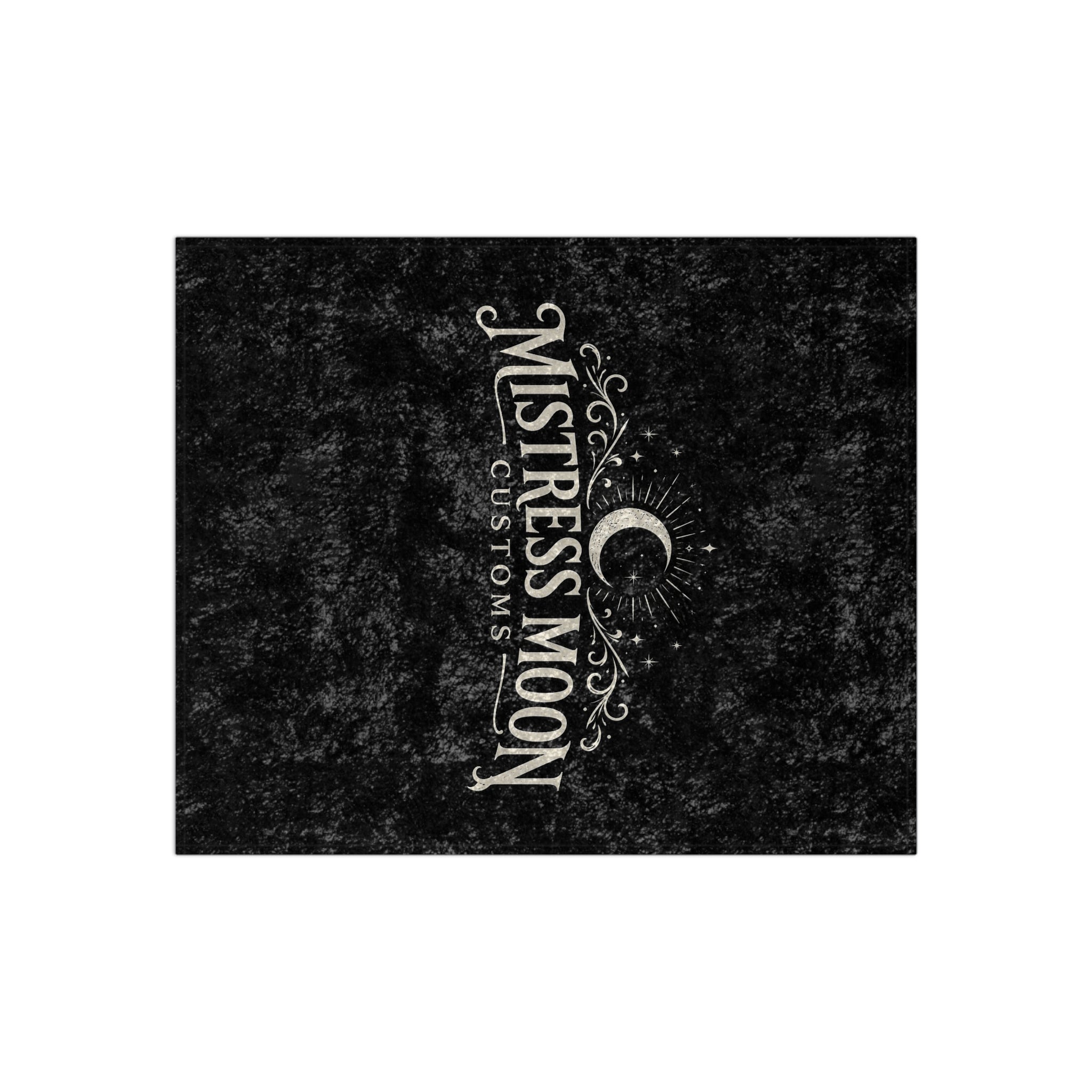 Crushed Velvet Blanket — Phoenix Crowned 'Mistress Moon' Flame Art Throw logo