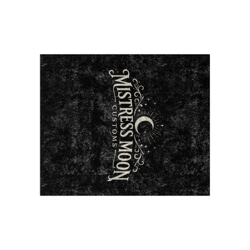 Crushed Velvet Blanket — Phoenix Crowned 'Mistress Moon' Flame Art Throw logo