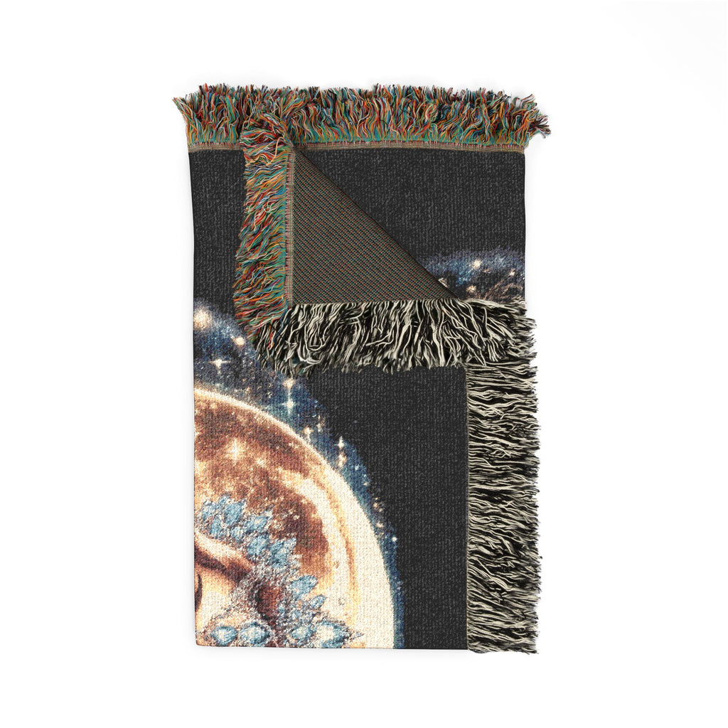 Mistress Moon Woven Blanket | Vintage Art Deco Goddess Throw mm4