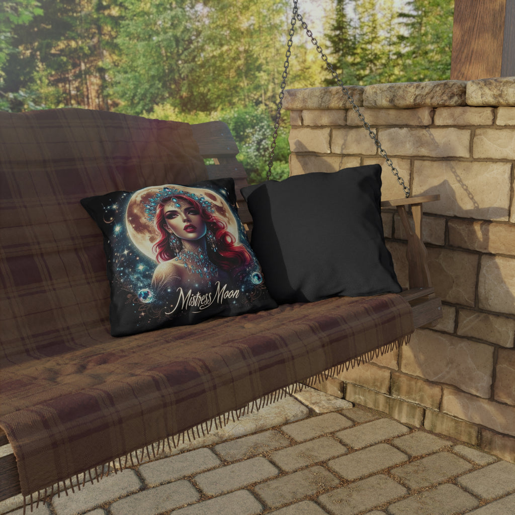 Mistress Moon Outdoor Pillow — Goddess Moonlight Decorative Cushion mm4
