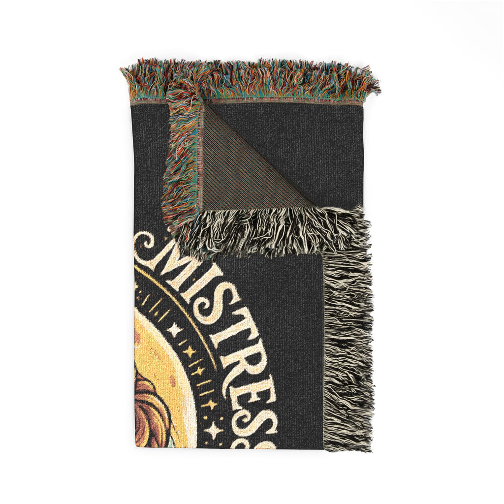 Mistress Moon Woven Blanket | Vintage Art Deco Goddess Throw mm1