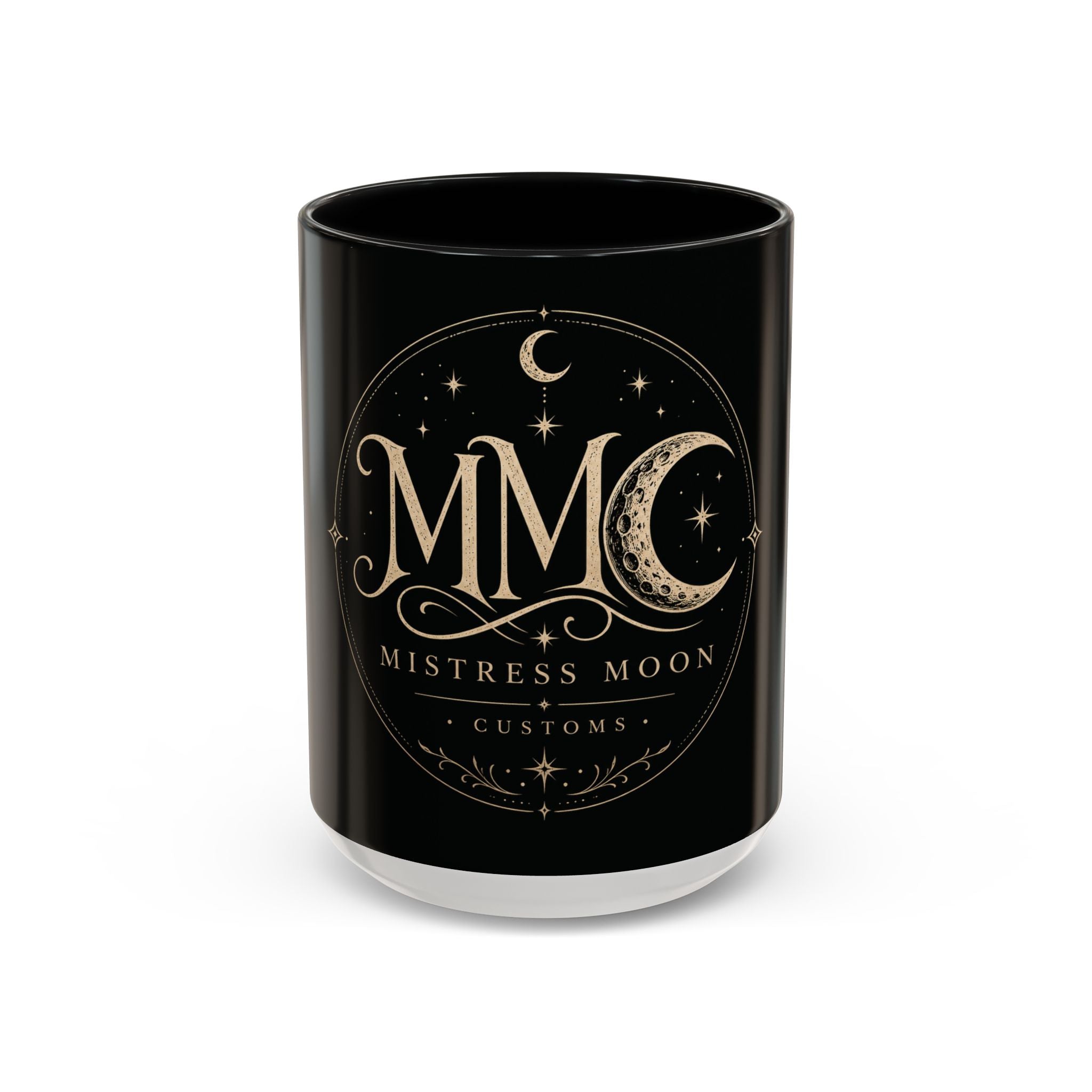 Mistress Moon crescent Mug mmc mono | Accent coffee mug 11oz 15oz