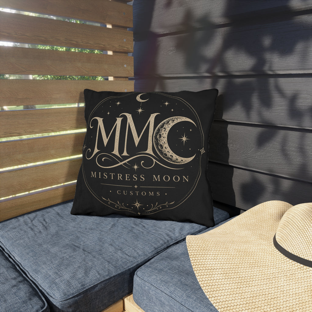 Mistress Moon Outdoor Pillow — Goddess Moonlight Decorative Cushion mmc mono