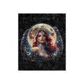 Crushed Velvet Blanket — Phoenix Crowned 'Mistress Moon' Flame Art Throw mm4