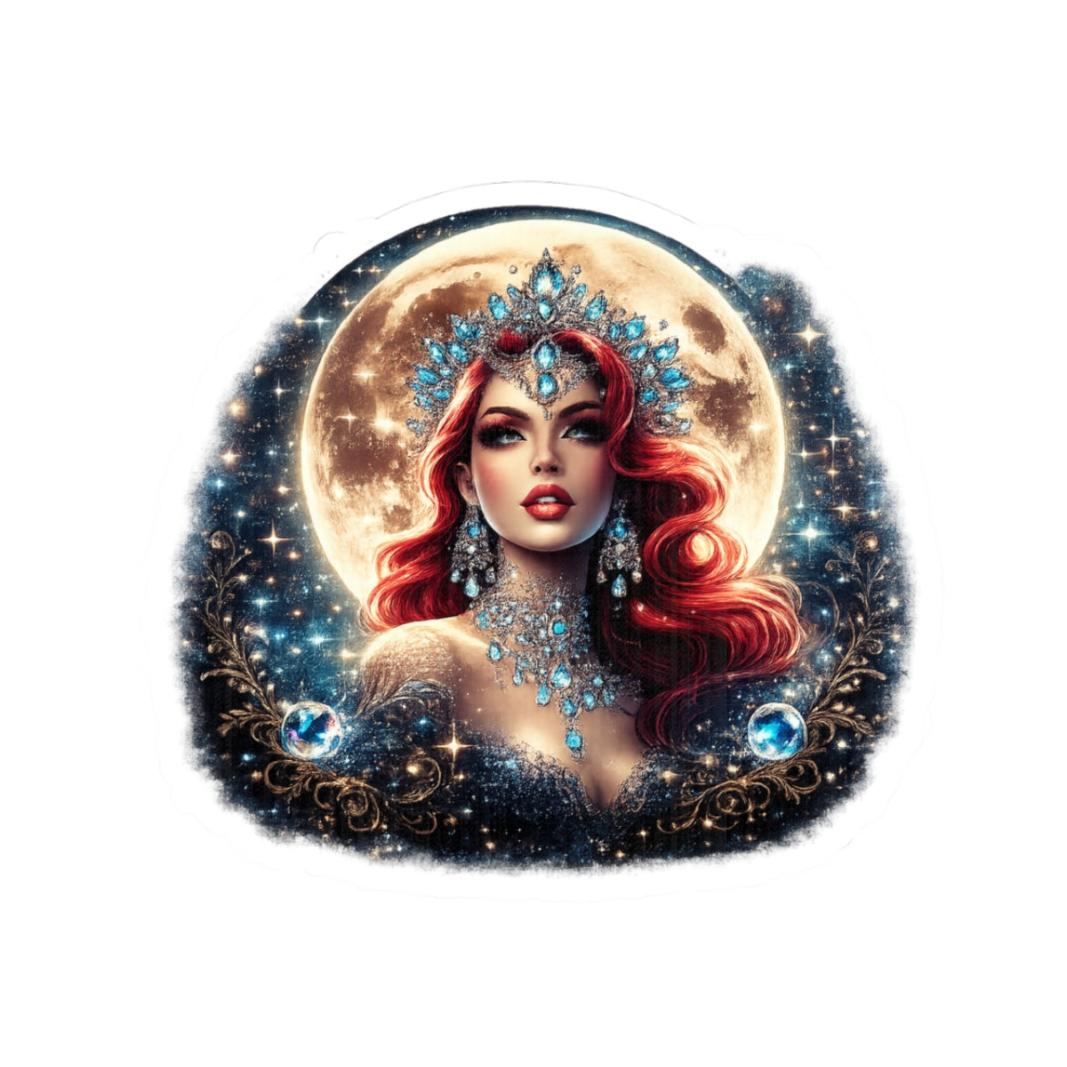 Mistress Moon kiss-Cut Stickers mm4