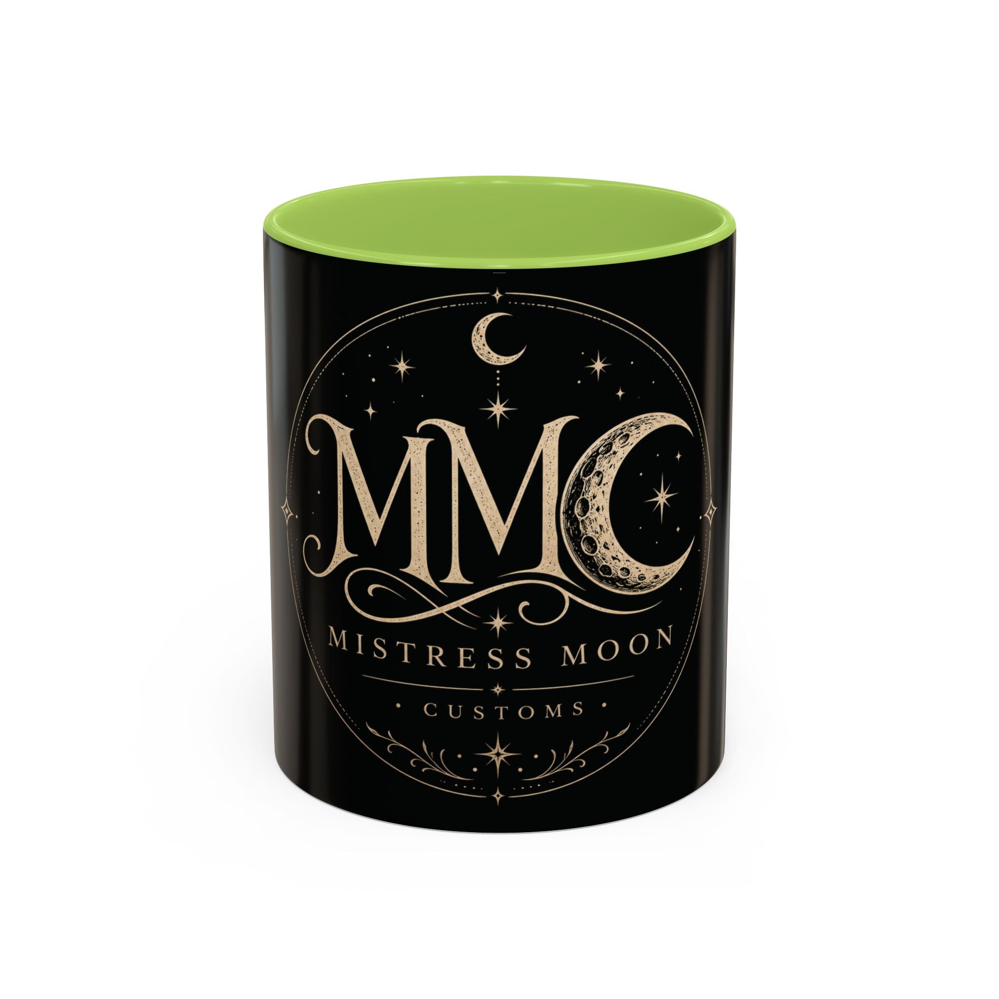 Mistress Moon crescent Mug mmc mono | Accent coffee mug 11oz 15oz