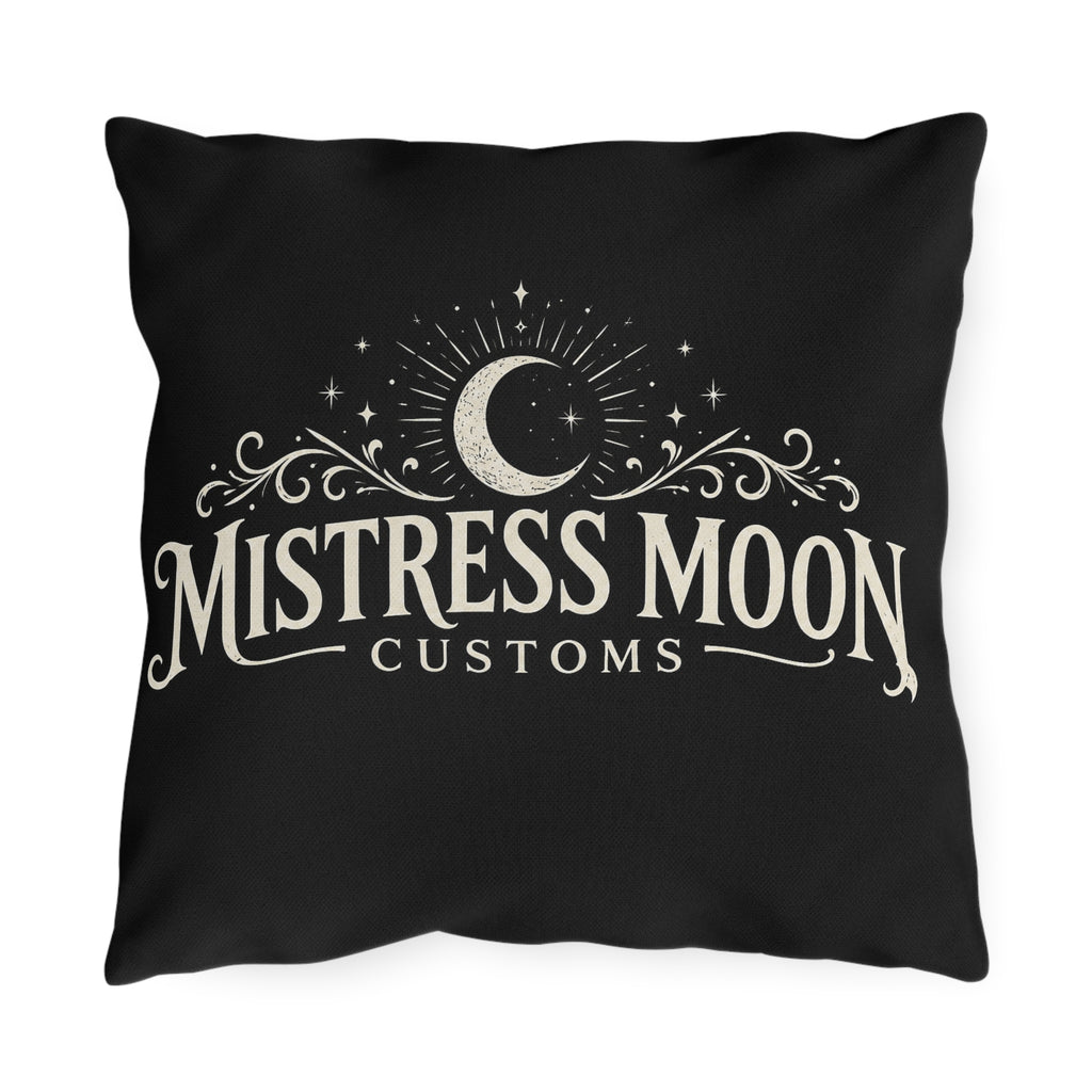 Mistress Moon Outdoor Pillow — Goddess Moonlight Decorative Cushion logo