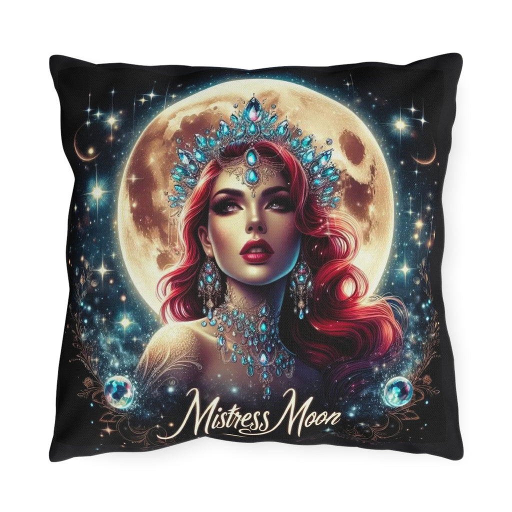 Mistress Moon Outdoor Pillow — Goddess Moonlight Decorative Cushion mm4