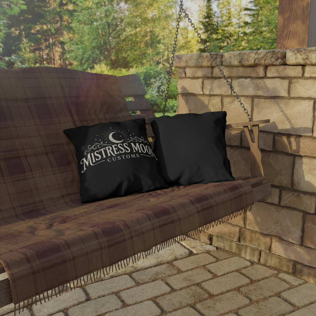 Mistress Moon Outdoor Pillow — Goddess Moonlight Decorative Cushion logo