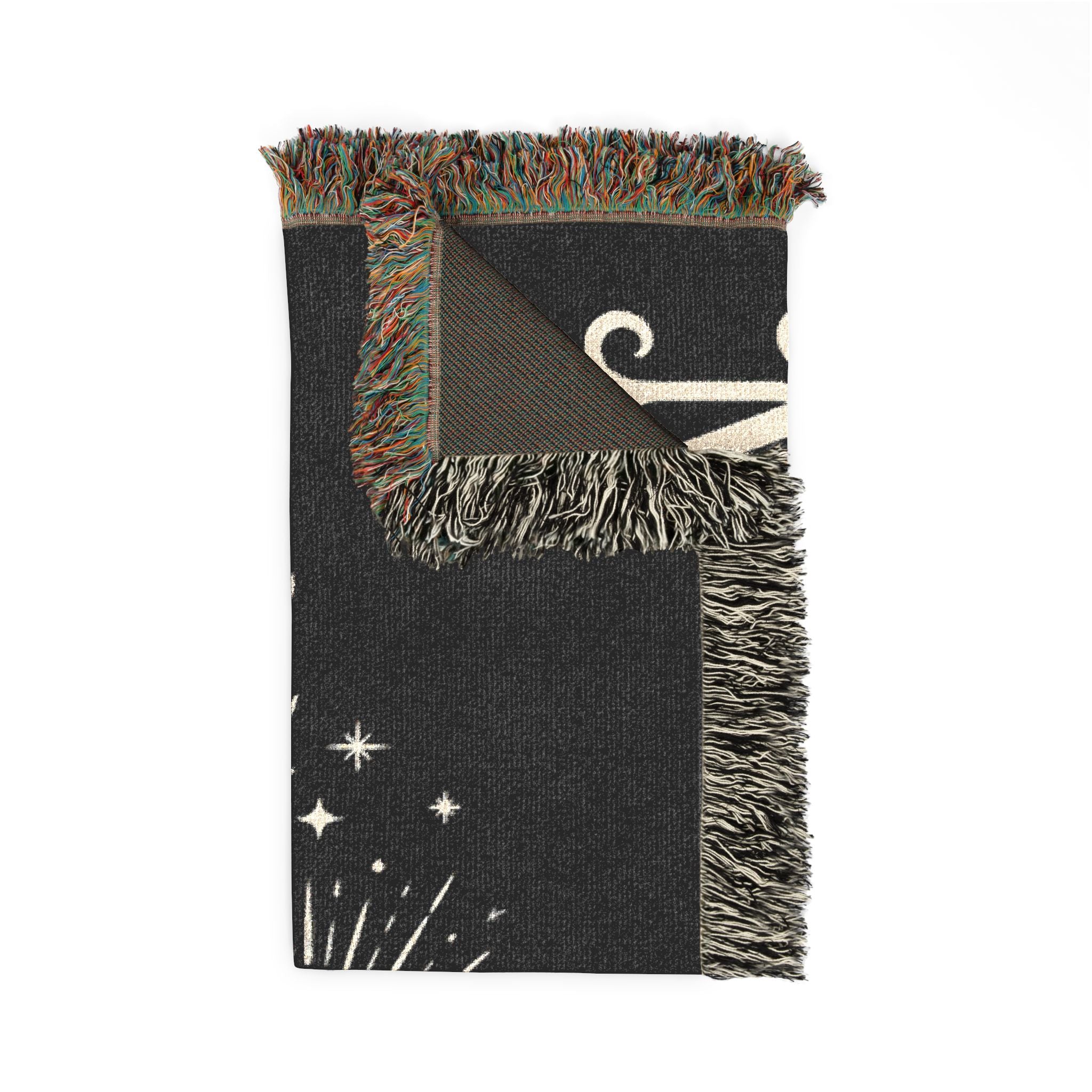 Mistress Moon Woven Blanket | Vintage Art Deco Goddess Throw logo