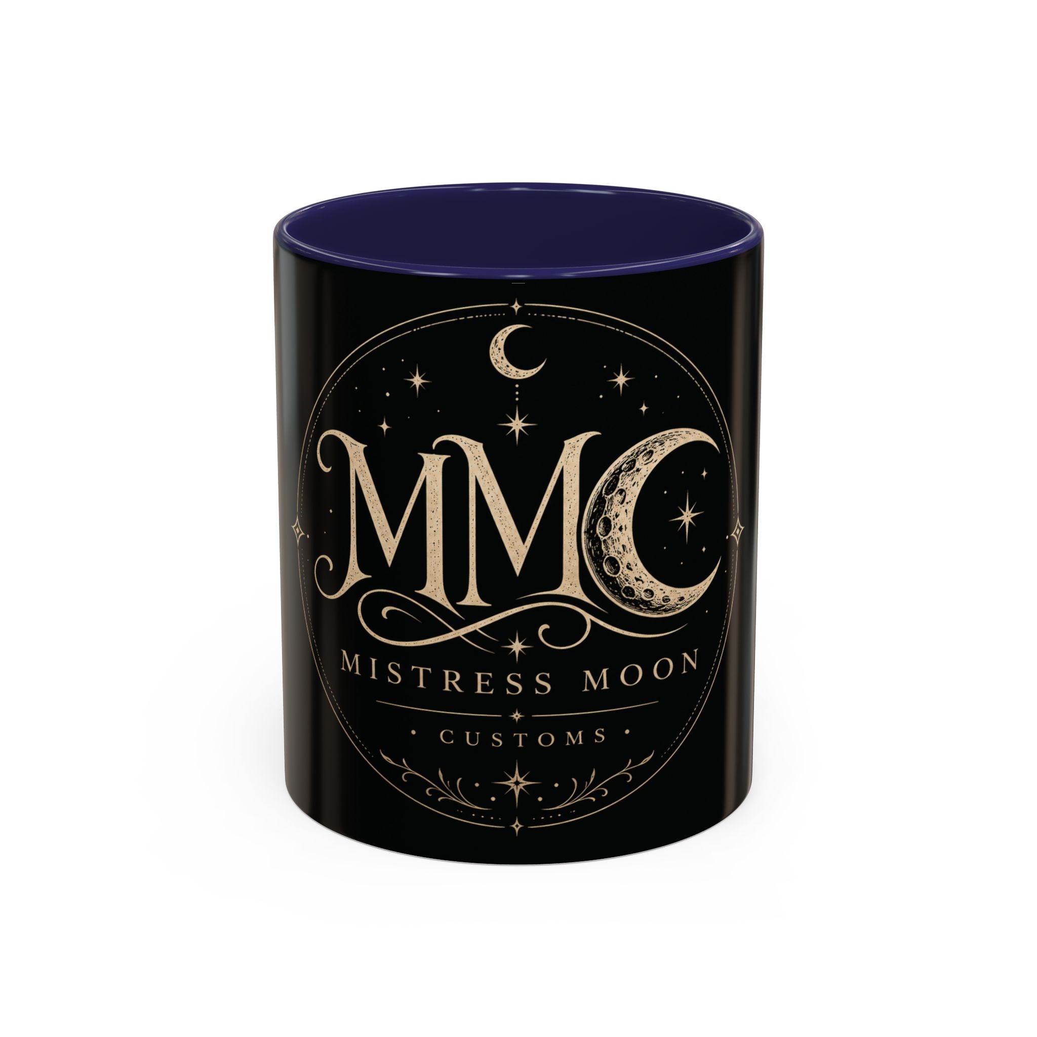 Mistress Moon crescent Mug mmc mono | Accent coffee mug 11oz 15oz