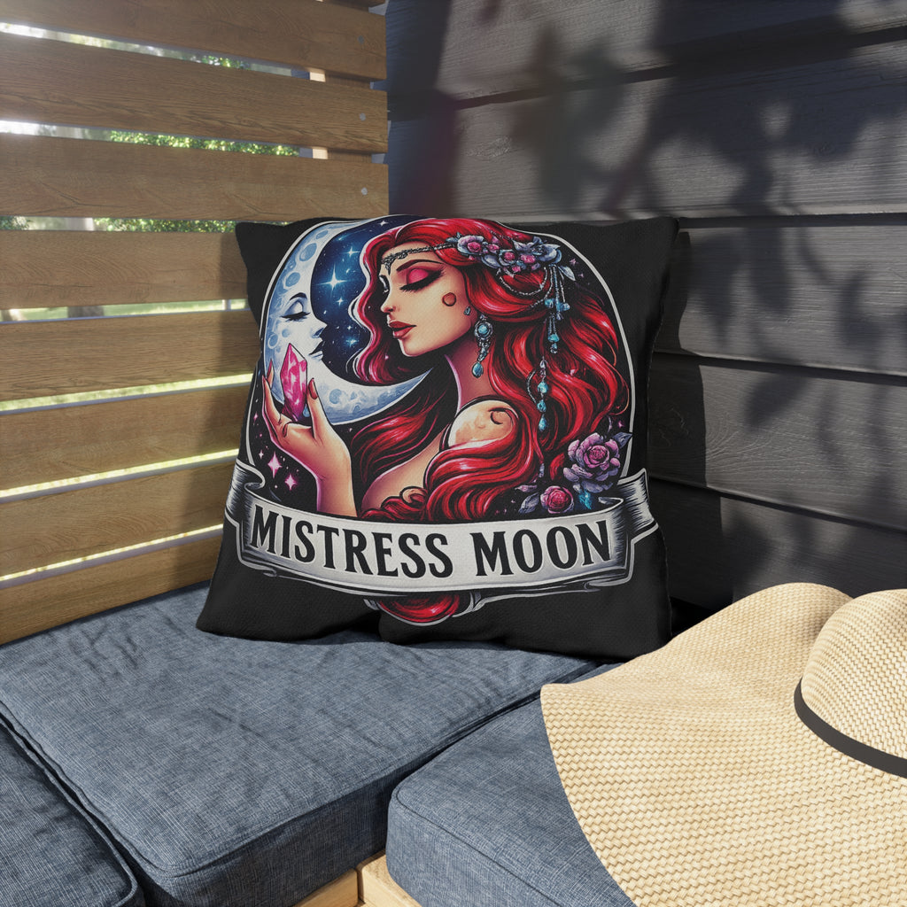 Mistress Moon Outdoor Pillow — Goddess Moonlight Decorative Cushion mm3