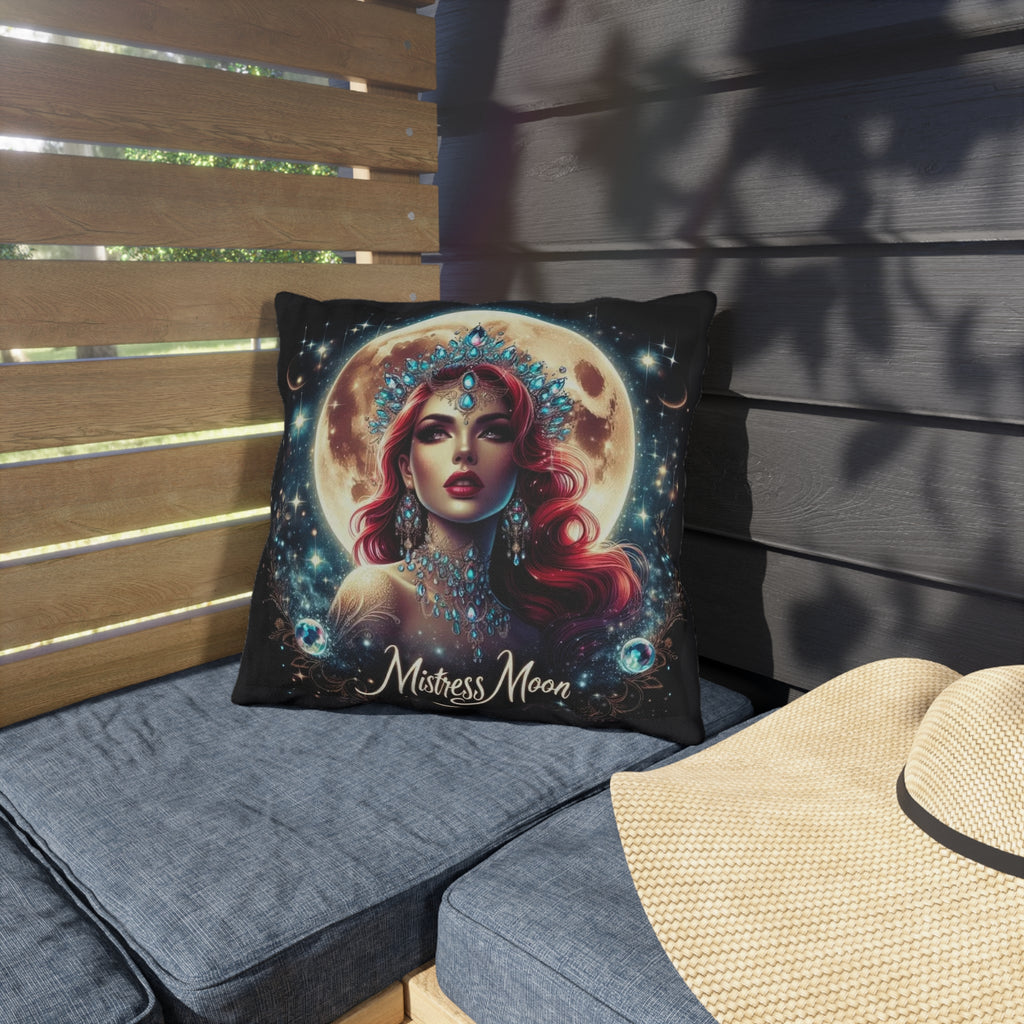 Mistress Moon Outdoor Pillow — Goddess Moonlight Decorative Cushion mm4