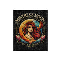 Crushed Velvet Blanket — Phoenix Crowned 'Mistress Moon' Flame Art Throw mm1