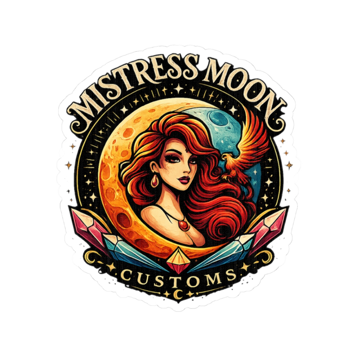 Mistress Moon kiss-Cut Stickers mm1