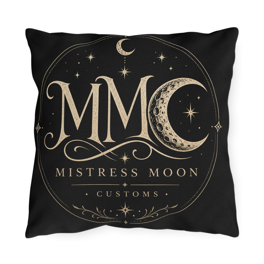 Mistress Moon Outdoor Pillow — Goddess Moonlight Decorative Cushion mmc mono