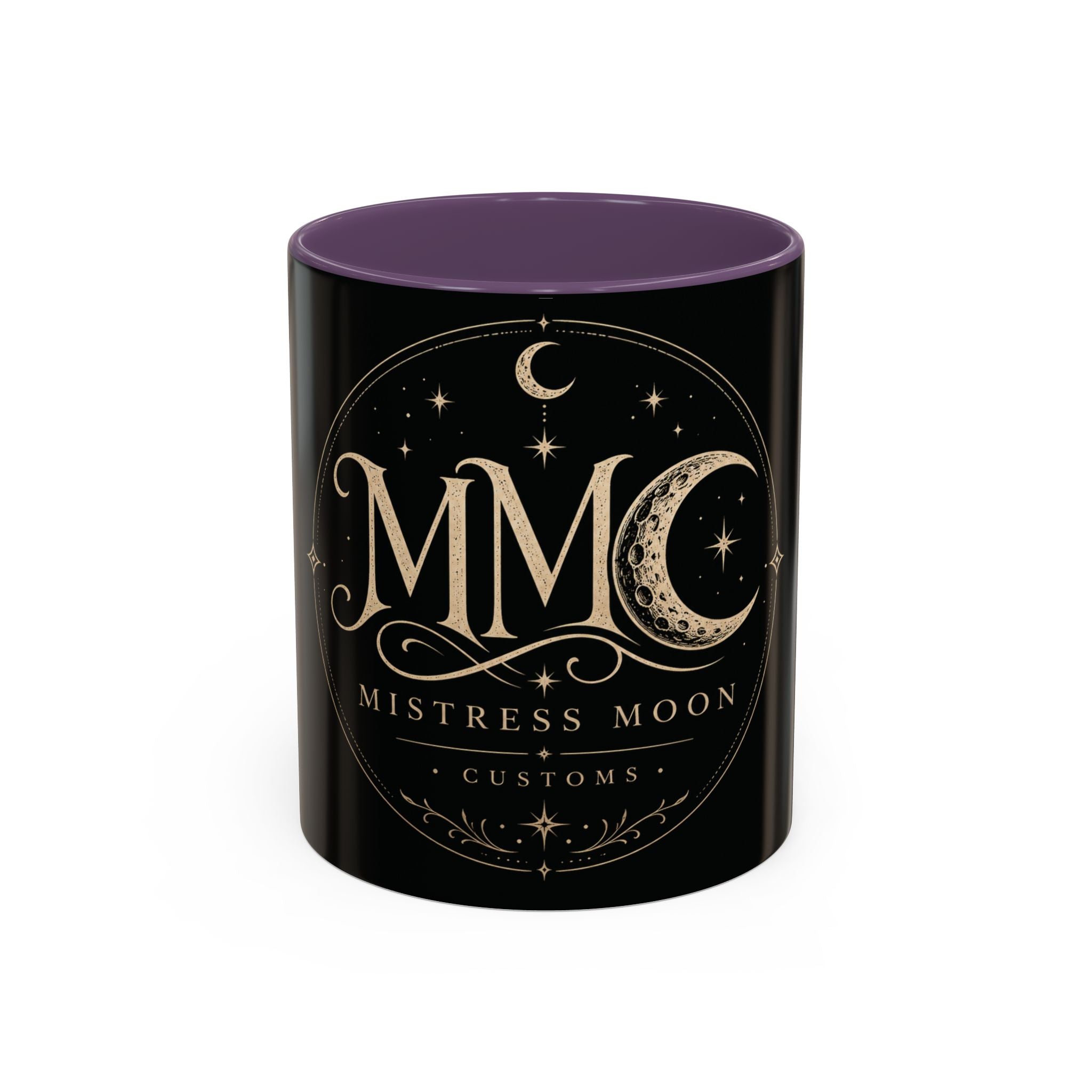 Mistress Moon crescent Mug mmc mono | Accent coffee mug 11oz 15oz