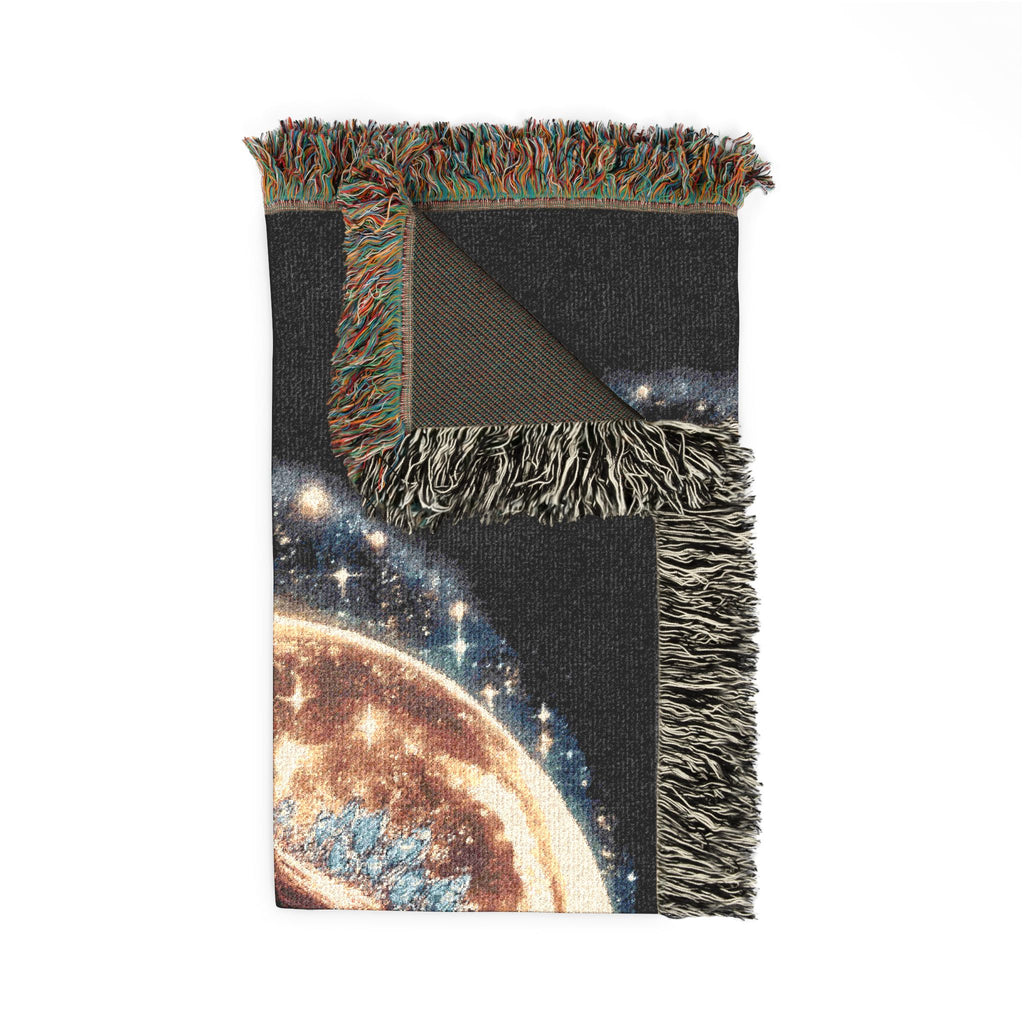 Mistress Moon Woven Blanket | Vintage Art Deco Goddess Throw mm4