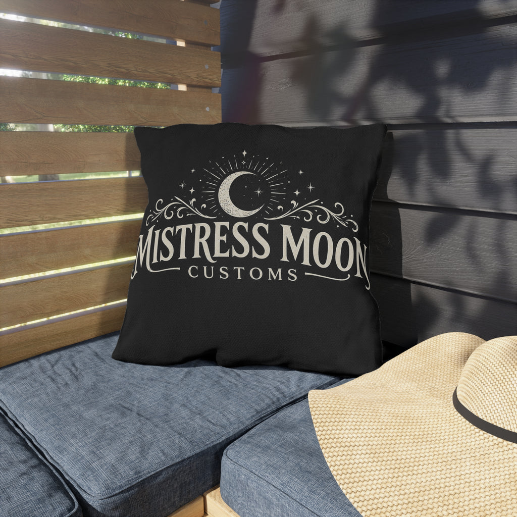 Mistress Moon Outdoor Pillow — Goddess Moonlight Decorative Cushion logo