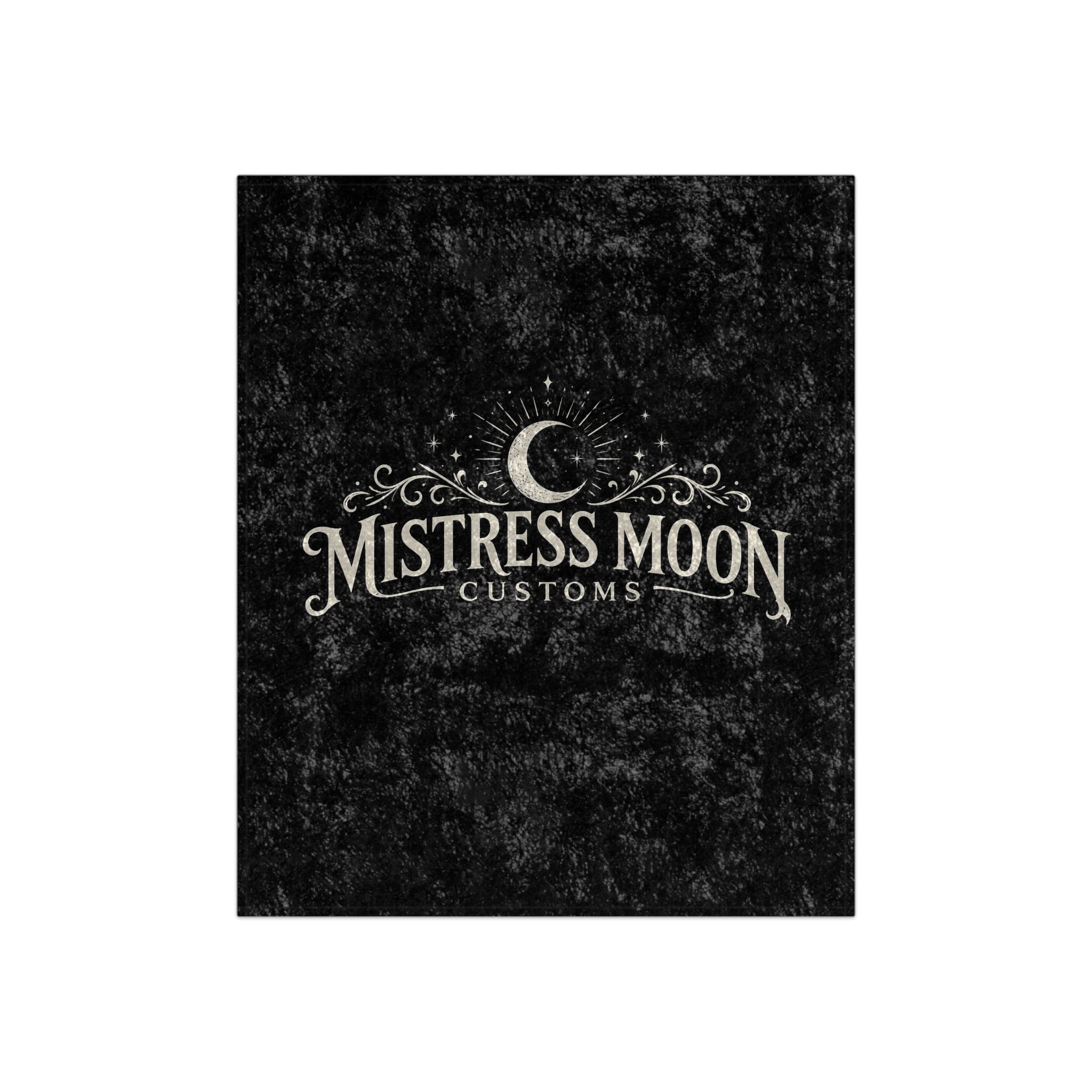 Crushed Velvet Blanket — Phoenix Crowned 'Mistress Moon' Flame Art Throw logo